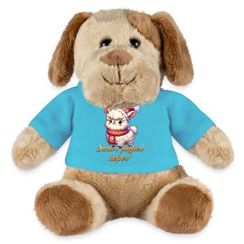 Alpaca - Santa's little helper! - MiniFeet® Dog Helge - atoll blue - Front
