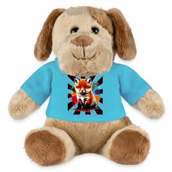 Fuchs Füchse Kinder Kind - MiniFeet® Hund Helge - Atollblau - Vorne
