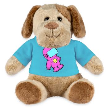 Spaceman in pink - MiniFeet® Dog Helge - atoll blue - Front