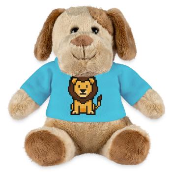 Löwe Pixel - MiniFeet® Hund Helge - Atollblau - Vorne