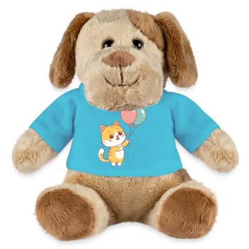 Katzenballon Pastell Joy - MiniFeet® Hund Helge - Atollblau - Vorne
