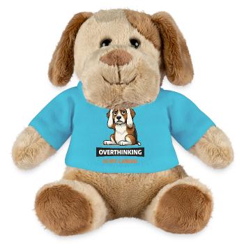 Überdenken ist mein Cardio-Hund - MiniFeet® Hund Helge - Atollblau - Vorne