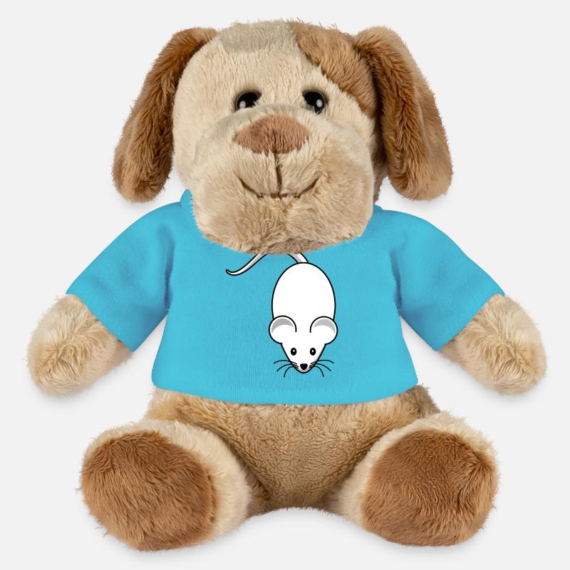 Maus,mäuschen,weisse maus - MiniFeet® Hund Helge - Atollblau