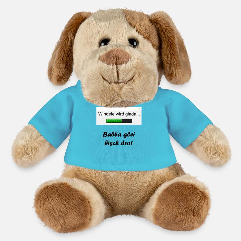 Windele wird glada... - MiniFeet® Hund Helge - Atollblau
