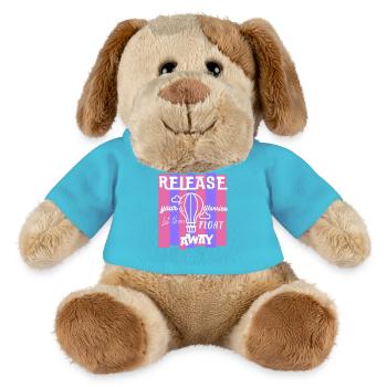 Release Your Worries Float Away - MiniFeet® Dog Helge - atoll blue - Front