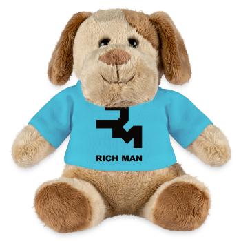 rich man - Chien en peluche Helge MiniFeet® - bleu outremer - Devant