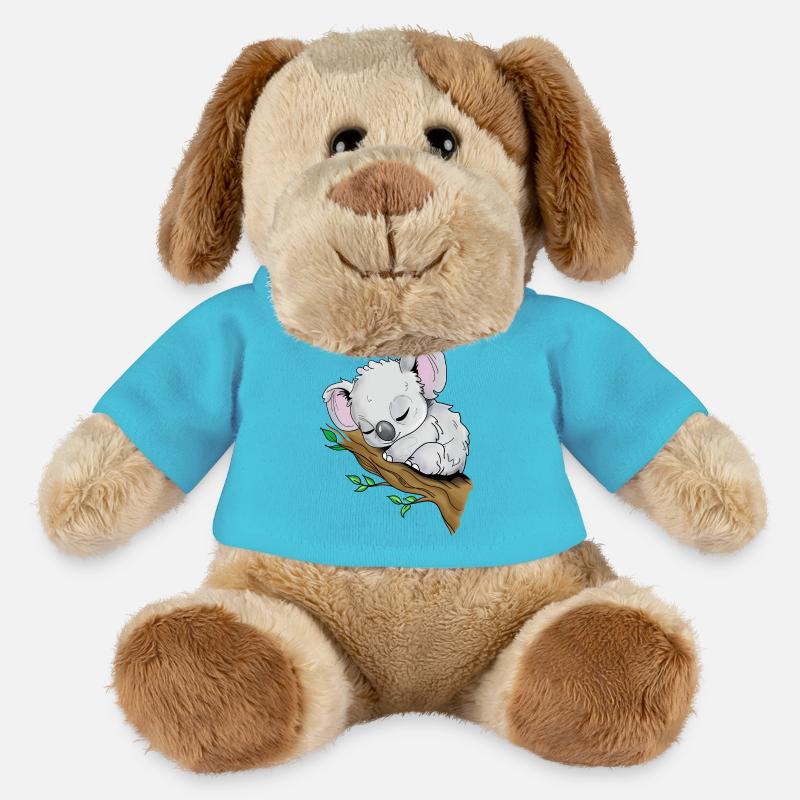 Koala endormi - Chien en peluche Helge MiniFeet® - bleu outremer