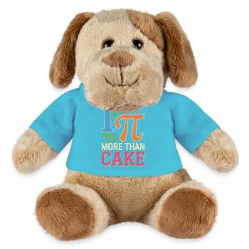 Ich liebe Pi mehr als Kuchen - MiniFeet® Hund Helge - Atollblau - Vorne