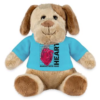 Explodierendes Herz - MiniFeet® Hund Helge - Atollblau - Vorne
