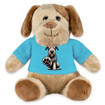 Irischer Wolfshund Wolfshundbesitzer Wolfshundfan - MiniFeet® Hund Helge - Atollblau - Vorne