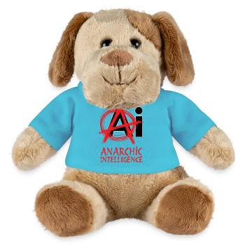 ANARCHISCHE INTELLIGENZ – lass uns reden. - MiniFeet® Hund Helge - Atollblau - Vorne