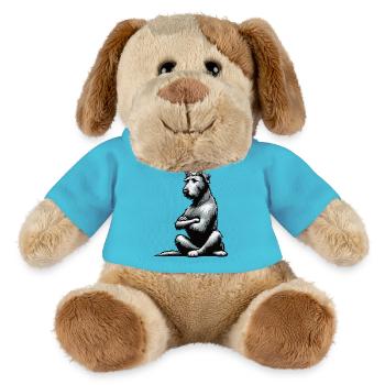 Irischer Wolfshund Wolfshundbesitzer Wolfshundfan - MiniFeet® Hund Helge - Atollblau - Vorne