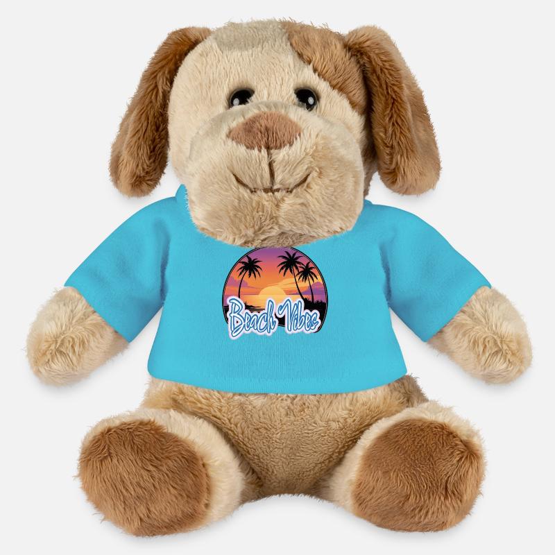 Coucher de soleil - Chien en peluche Helge MiniFeet® - bleu outremer