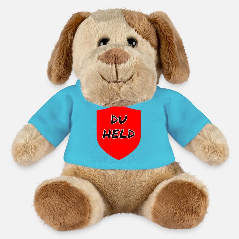 Du Held Schild - MiniFeet® Hund Helge - Atollblau