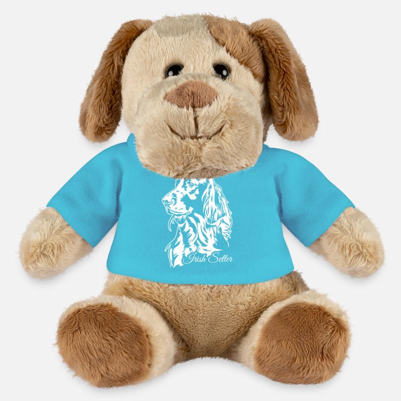 Irish Setter Jagdhund Jagdhunde Hunde Wilsigns - MiniFeet® Hund Helge - Atollblau