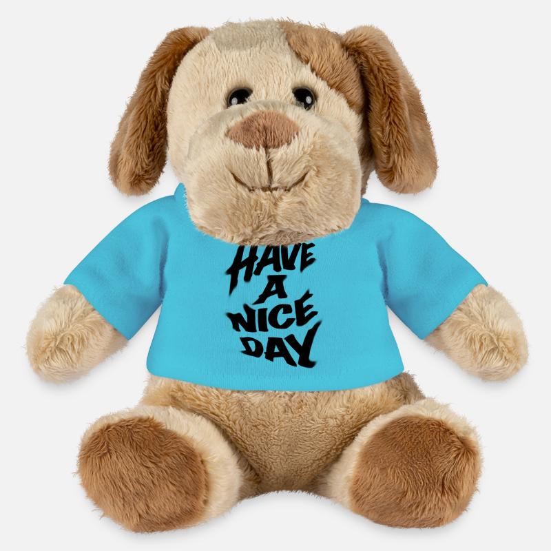 Have a nice day - MiniFeet® Dog Helge - atoll blue