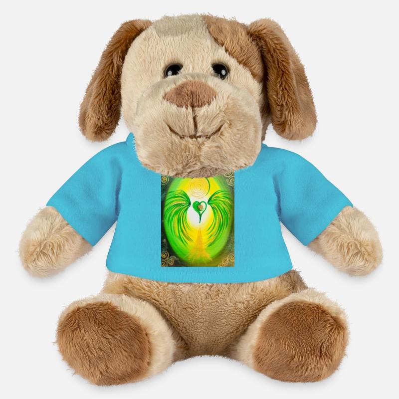 Herzengel "Auflösung der Systeme der Dunkelmächte" - MiniFeet® Hund Helge - Atollblau