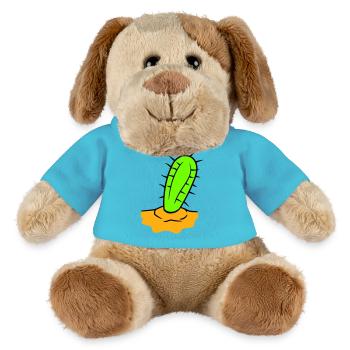 Kaktus Pflanze Stachelig Stacheln Wüsten Kakteen - MiniFeet® Hund Helge - Atollblau - Vorne