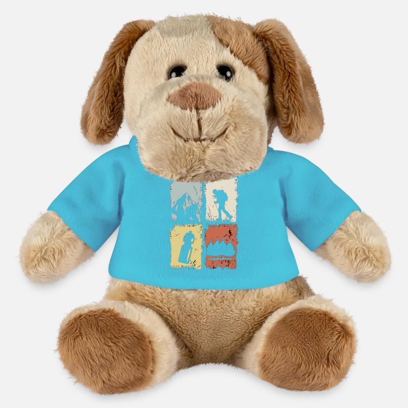 Four Panel Silhouette Grunge - MiniFeet® Dog Helge - atoll blue