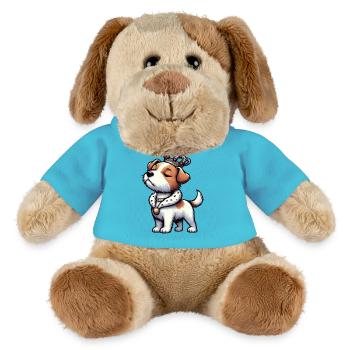 Jack Russell terrier Jack Russell amoureux Jackie - Chien en peluche Helge MiniFeet® - bleu outremer - Devant