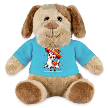 Lama Fiesta im Sombrero - MiniFeet® Hund Helge - Atollblau - Vorne