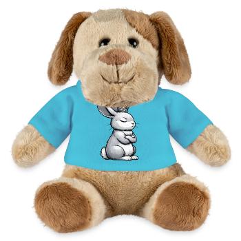 Rabbit Bunny Bunny Long Eared Thumper Ram - MiniFeet® Dog Helge - atoll blue - Front