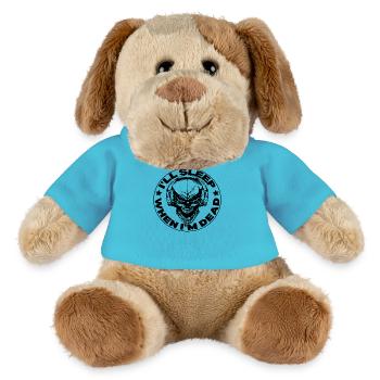 Crâne de hors-la-loi Gangs d’autoroutes Mort de motard - Chien en peluche Helge MiniFeet® - bleu outremer - Devant