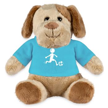 Fussball Fussballspieler Mannschaft - MiniFeet® Hund Helge - Atollblau - Vorne