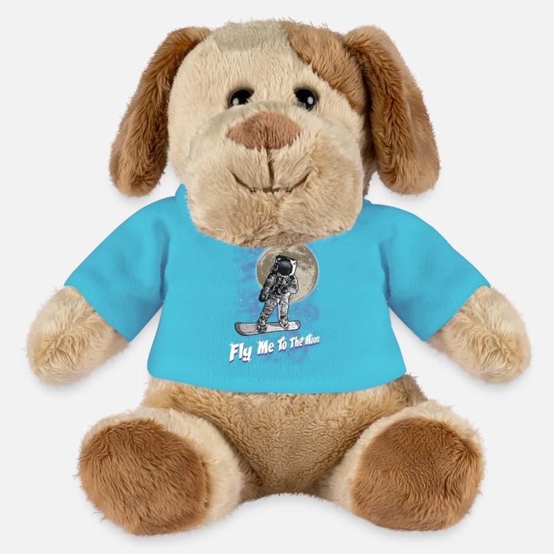 Moon snowboarder - MiniFeet® Dog Helge - atoll blue