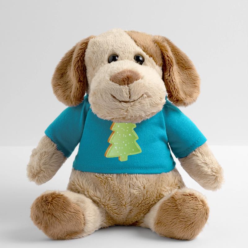 Biscuits au sapin de Noël avec glaçage vert Chien en peluche Helge MiniFeet®