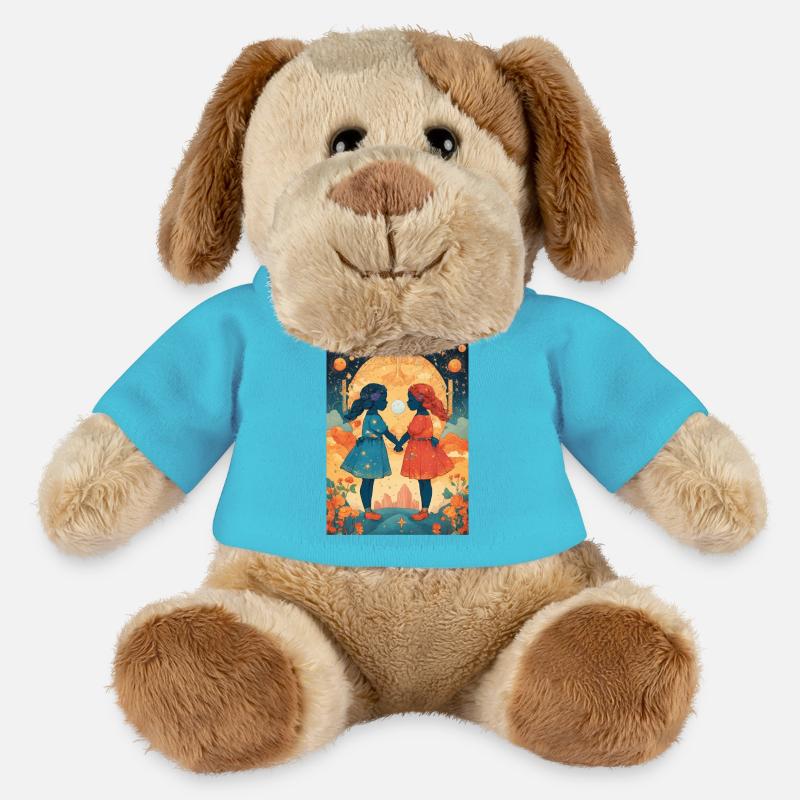 Sternzeichen Zwilling - MiniFeet® Hund Helge - Atollblau