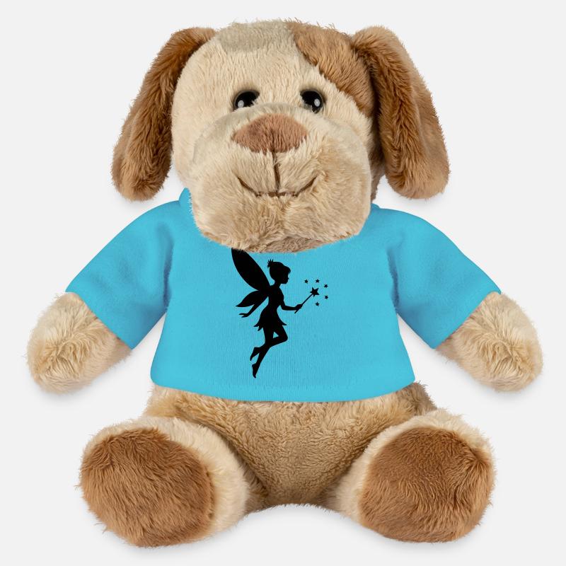 Fée elfe - Chien en peluche Helge MiniFeet® - bleu outremer