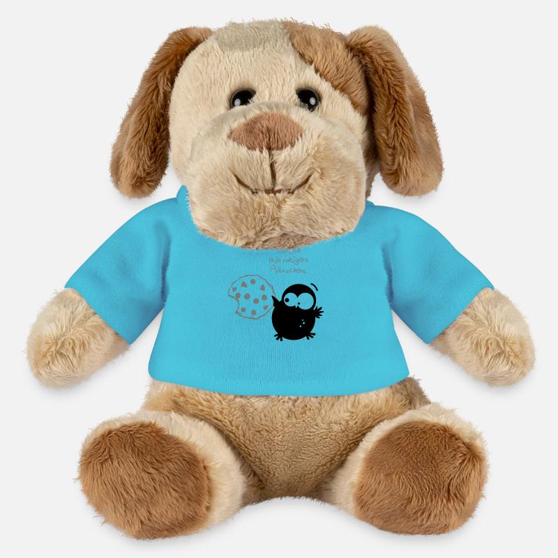 Eine Eule // Endlich ein ruhiges Plätzchen. - MiniFeet® Hund Helge - Atollblau