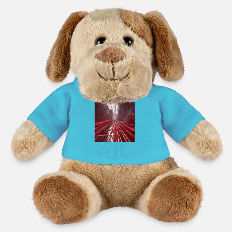 Red Wires - MiniFeet® Dog Helge - atoll blue