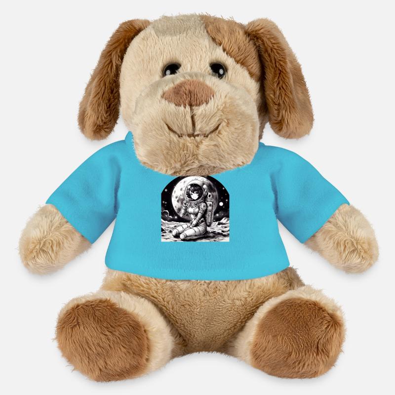 Manga Astronaut Mädchen - MiniFeet® Hund Helge - Atollblau