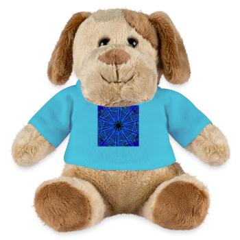 Blaues abstraktes Design - MiniFeet® Hund Helge - Atollblau - Vorne