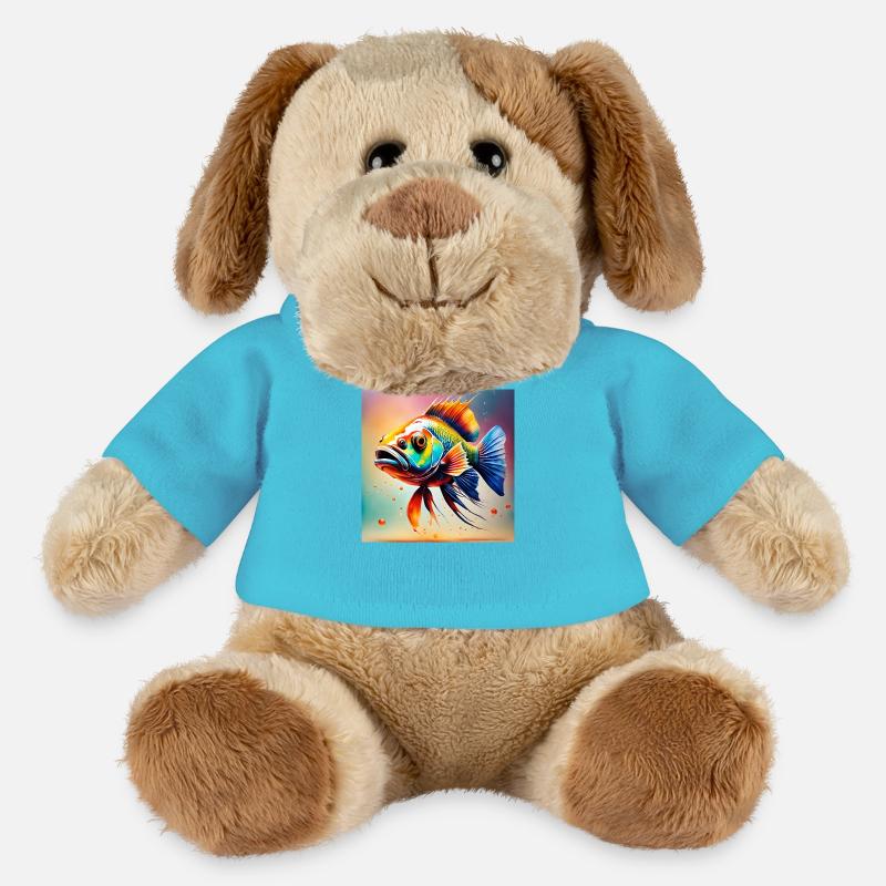Fish colored - MiniFeet® Dog Helge - atoll blue