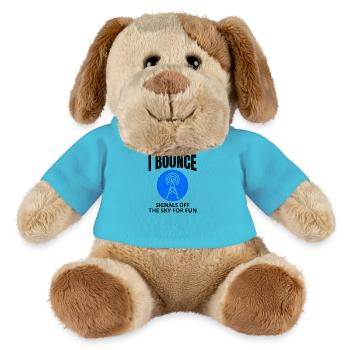 Opérateur radio amateur Fréquence des ondes radio - Chien en peluche Helge MiniFeet® - bleu outremer - Devant