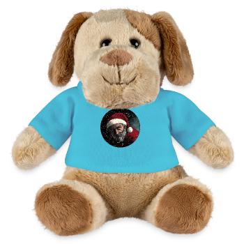 Dark Santa : Noël mystérieux - Chien en peluche Helge MiniFeet® - bleu outremer - Devant
