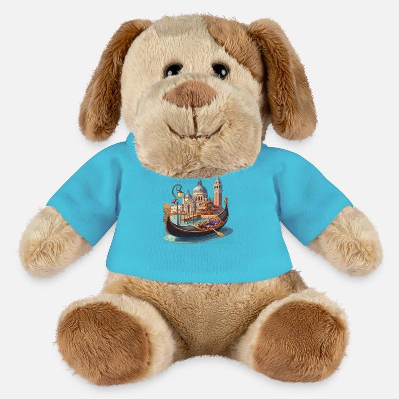 Gondelbahn von Venedig - MiniFeet® Hund Helge - Atollblau