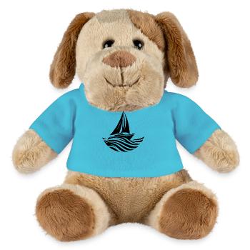 Sailing turns waves into favourite turns - MiniFeet® Dog Helge - atoll blue - Front