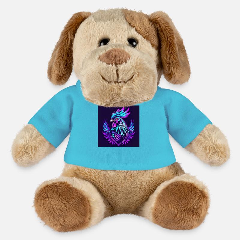 Rooster neon - MiniFeet® Dog Helge - atoll blue