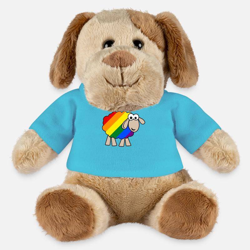 Regenbogen Schaf - MiniFeet® Hund Helge - Atollblau