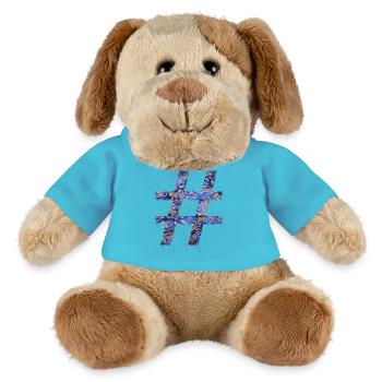 hashtag symbol e 112 - MiniFeet® Hund Helge - Atollblau - Vorne