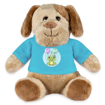 Frog Birthday Baby - MiniFeet® Dog Helge - atoll blue - Front