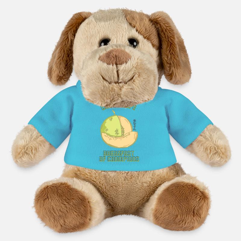 fruchtiges und cooles Honigmelonen Design - MiniFeet® Hund Helge - Atollblau