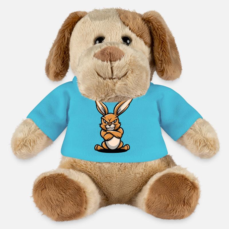 Hase Comic - MiniFeet® Hund Helge - Atollblau