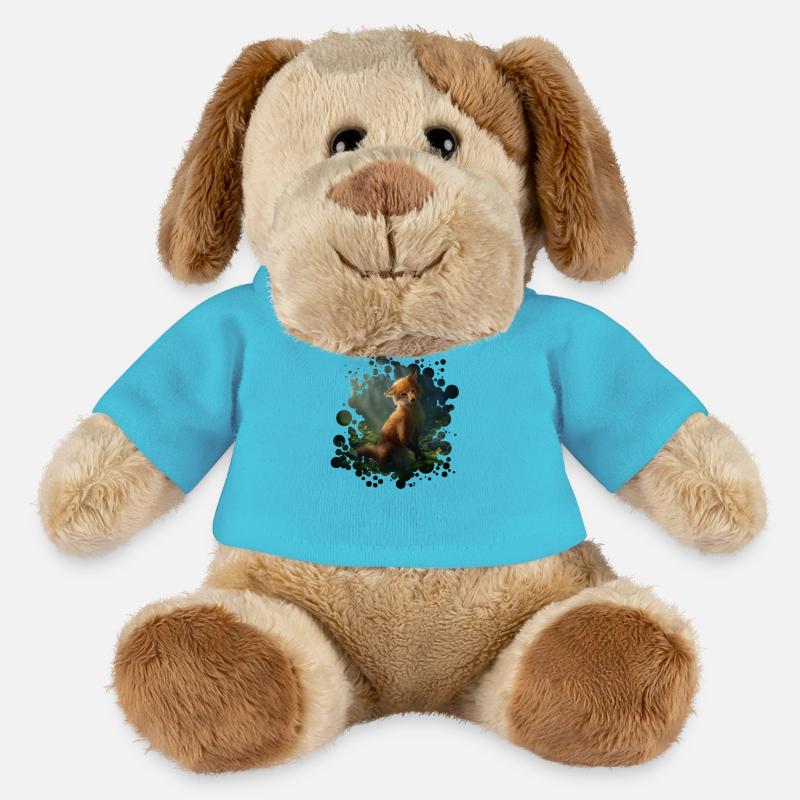 Kleiner Fuchs (Fox) - MiniFeet® Hund Helge - Atollblau