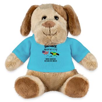 Distanz bedeutet so wenig, wenn jemand viel bedeutet - MiniFeet® Hund Helge - Atollblau - Vorne
