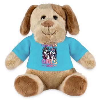 Visite des filles de Cancún au Mexique - Chien en peluche Helge MiniFeet® - bleu outremer - Devant